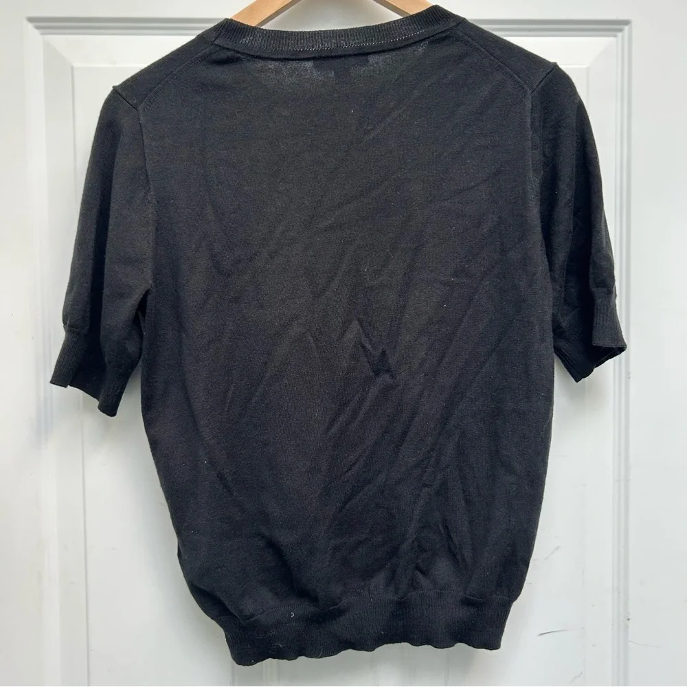 J. Crew Short-sleeve silk-blend crewneck sweater - Picture 6 of 6
